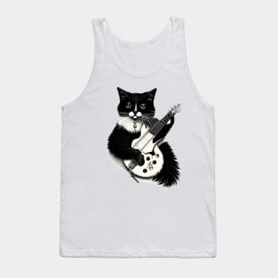 Cat stev The guitarist Tank Top